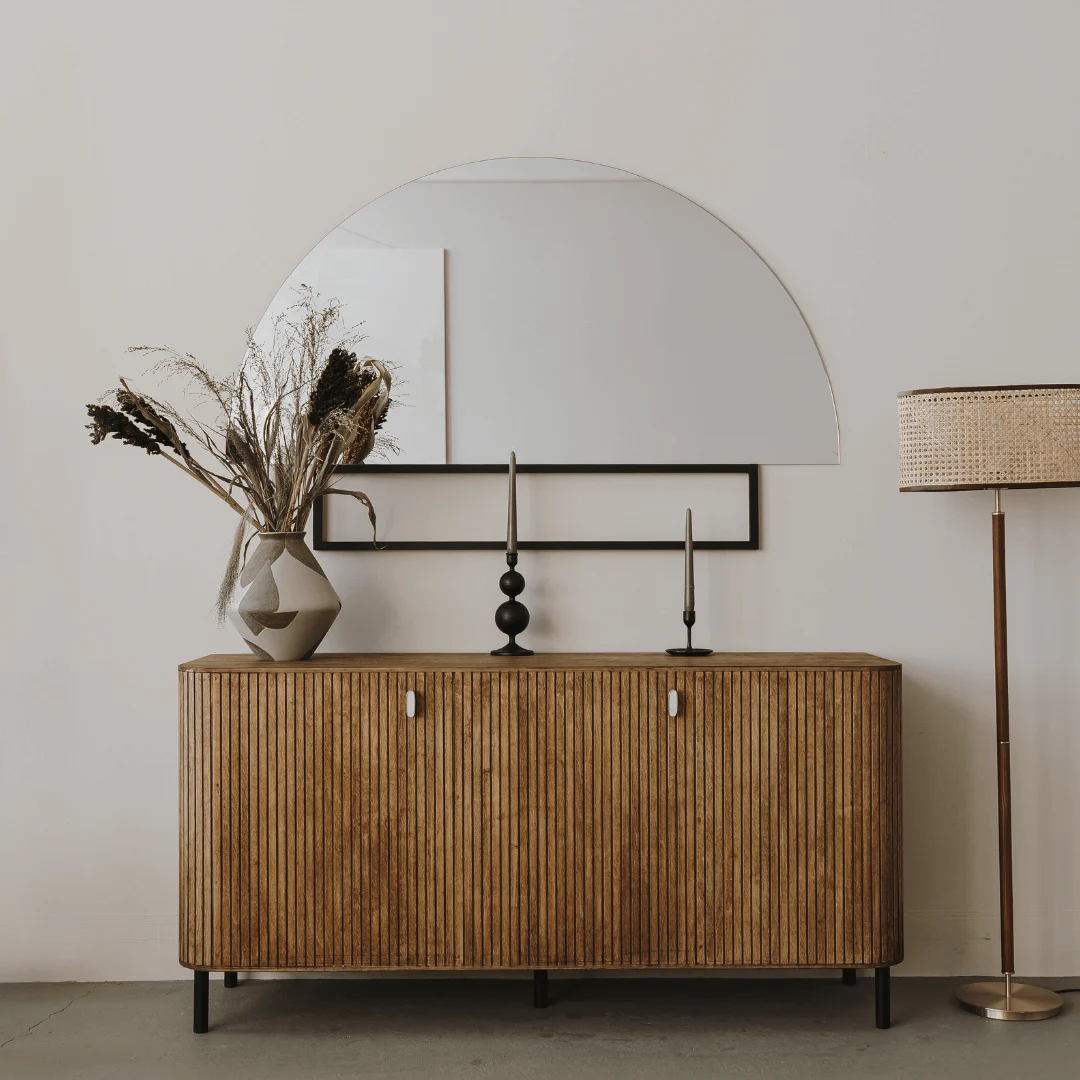 Traditional Indian Home with Carved Furniture and Ethnic Touches